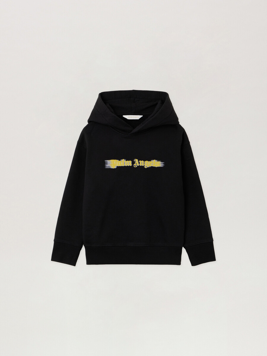 blurred logo hoodie