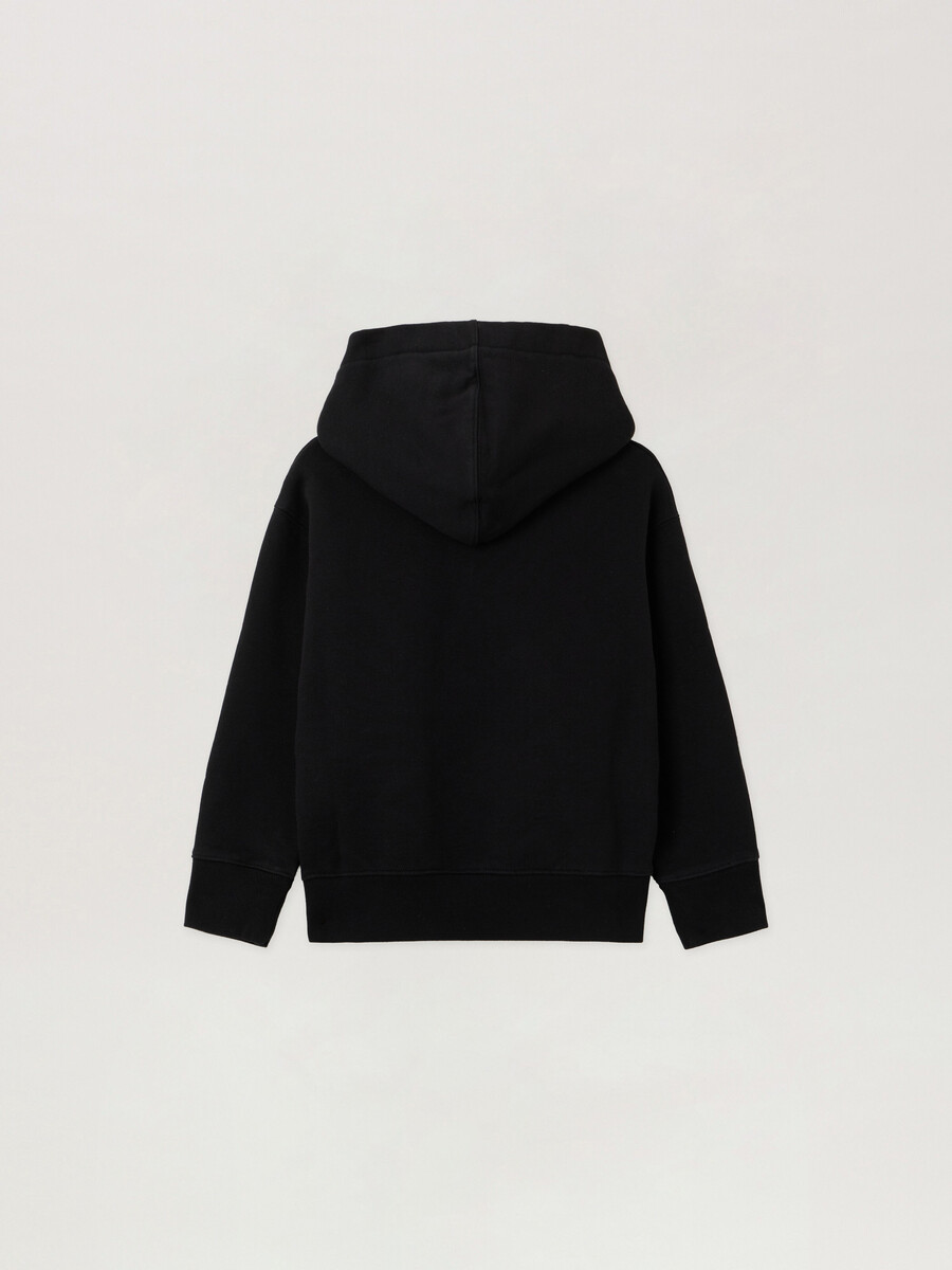 blurred logo hoodie