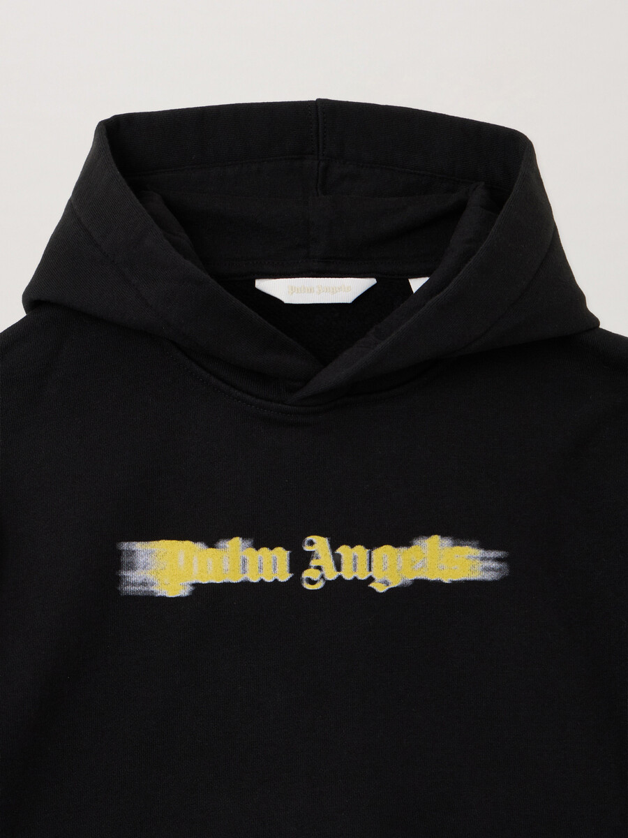 blurred logo hoodie