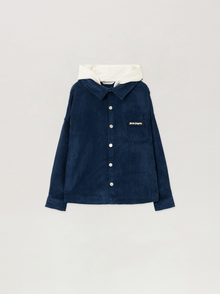 corduroy hooded shirt jacket