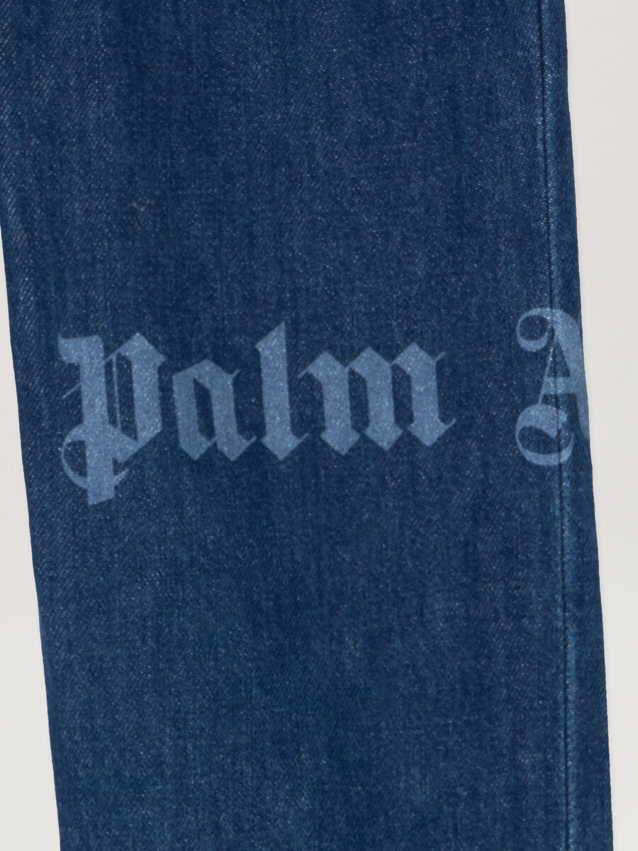 classic logo denim pants