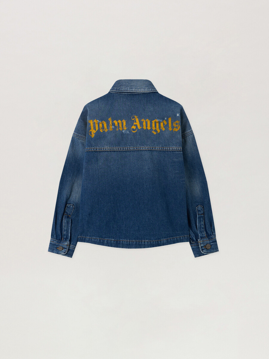 brushed denim overshirt
