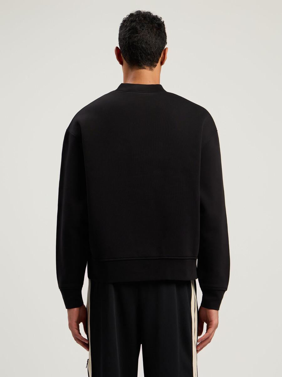 neck logo crew sweatshirt
