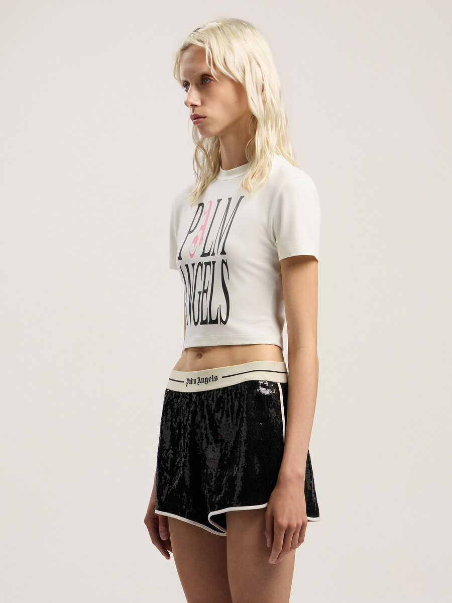flames logo baby tee